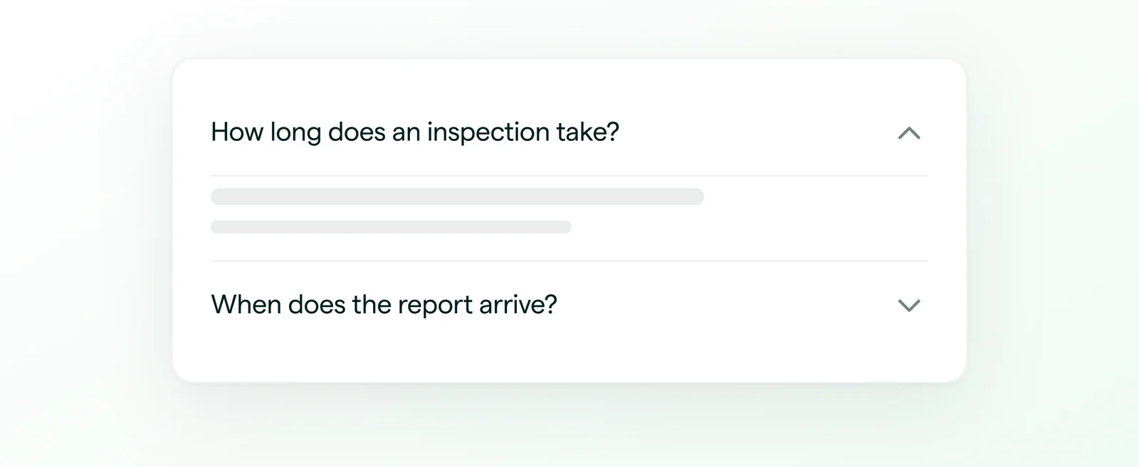 Frequently asked questions about inspection timing and report delivery
