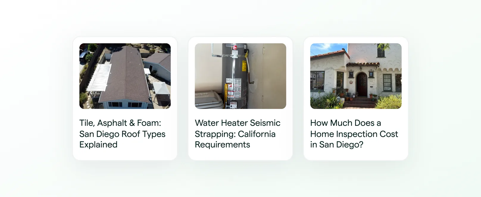 Posts from the inspection blog, with their cover images