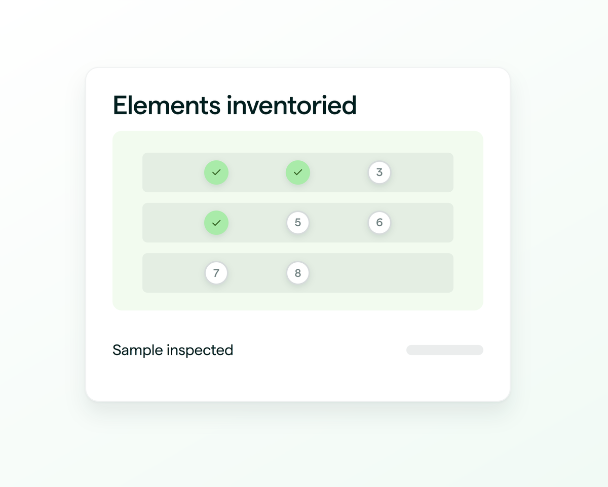 Balconies, walkways and stairs inventoried across an apartment building
