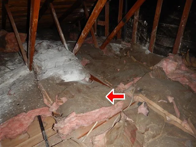 Insulation coverage in an attic