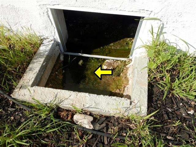 Foundation during a home inspection