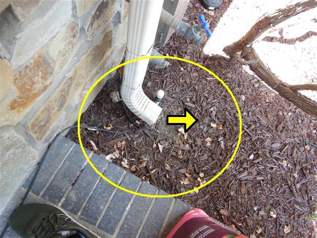 Rain gutter on a San Diego house