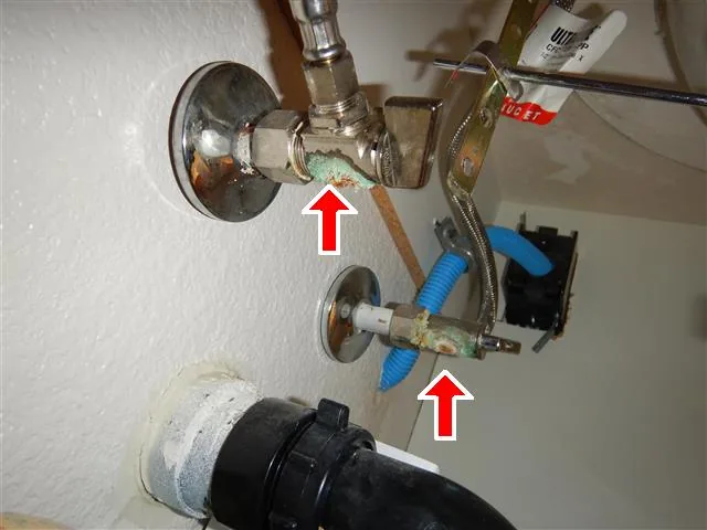 Water supply piping in a San Diego house