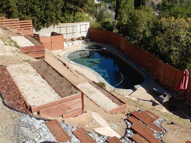 Pool equipment and surfaces