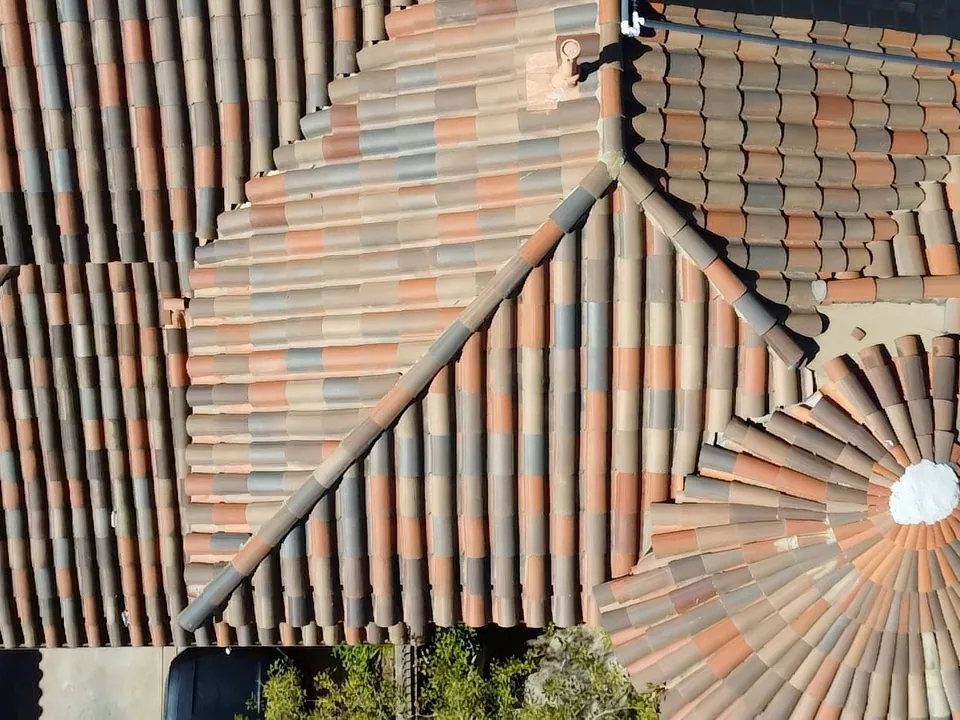 Inspection photo: aerial tile planes and turret