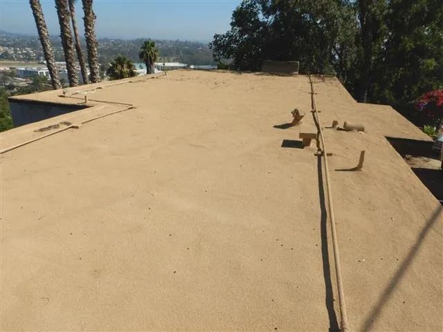 Inspection photo: low slope built up surface