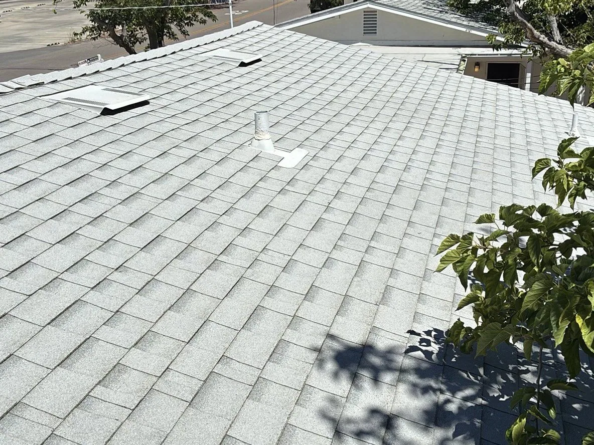 Inspection photo: walked composition shingle