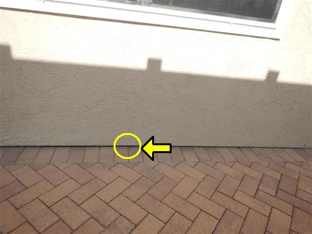 Exterior cladding during an inspection
