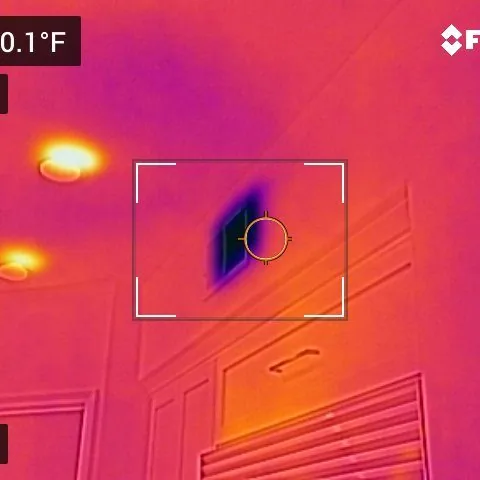 Air register, thermal scan