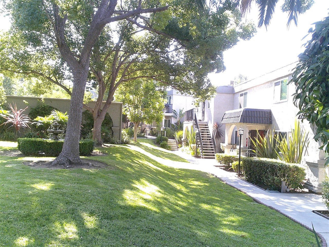 Apartment building at 1260 Borden Rd Casa Serena Escondido during a balcony and walkway inspection