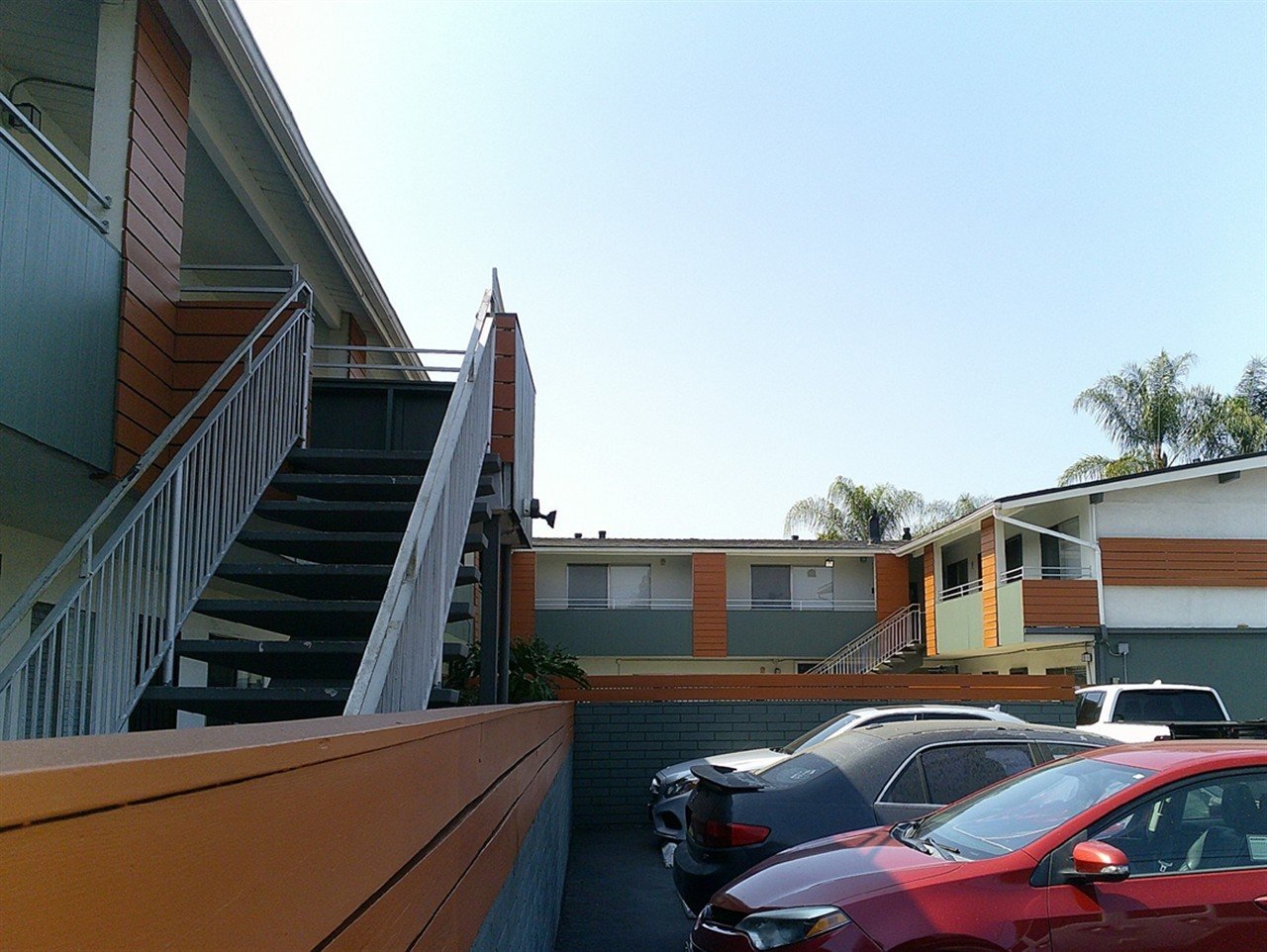 Apartment building at 127 W Renette Ave El Cajon during a balcony and walkway inspection