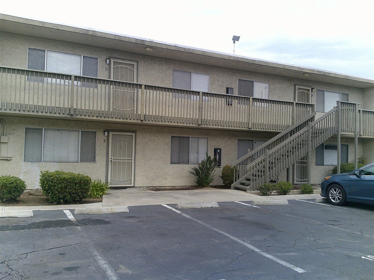 Apartment building at 250 W San Marcos Blvd San Marcos during a balcony and walkway inspection