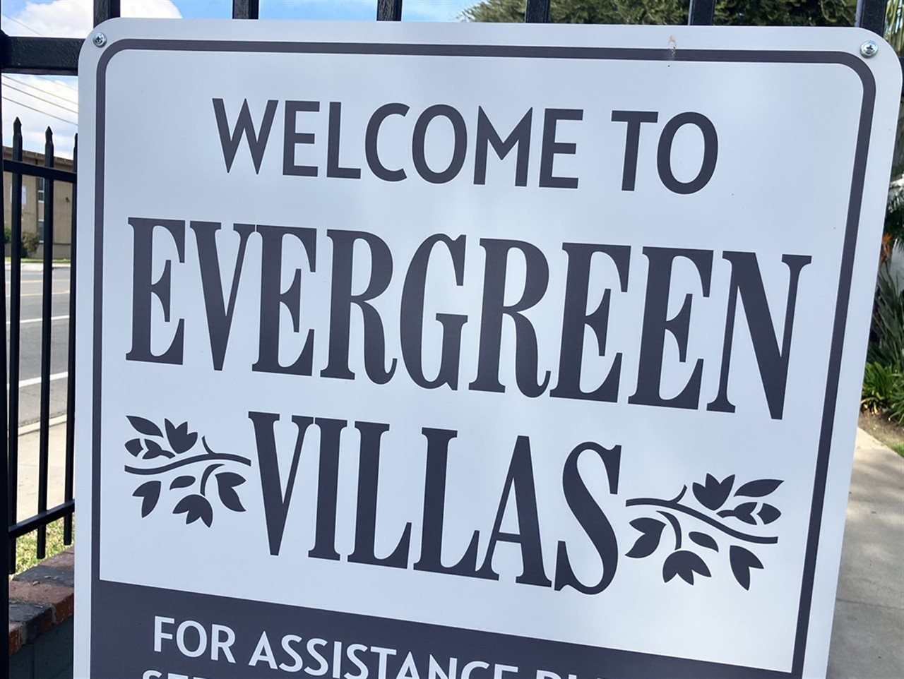 Apartment building at 259 S Mollison Ave Evergreen Villas during a balcony and walkway inspection