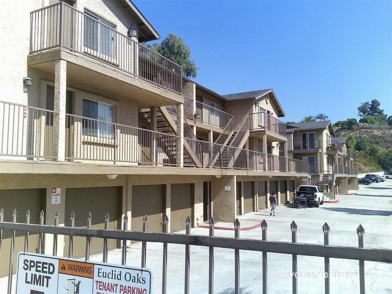 Apartment building at 2975 2985 Euclid Ave San Diego during a balcony and walkway inspection