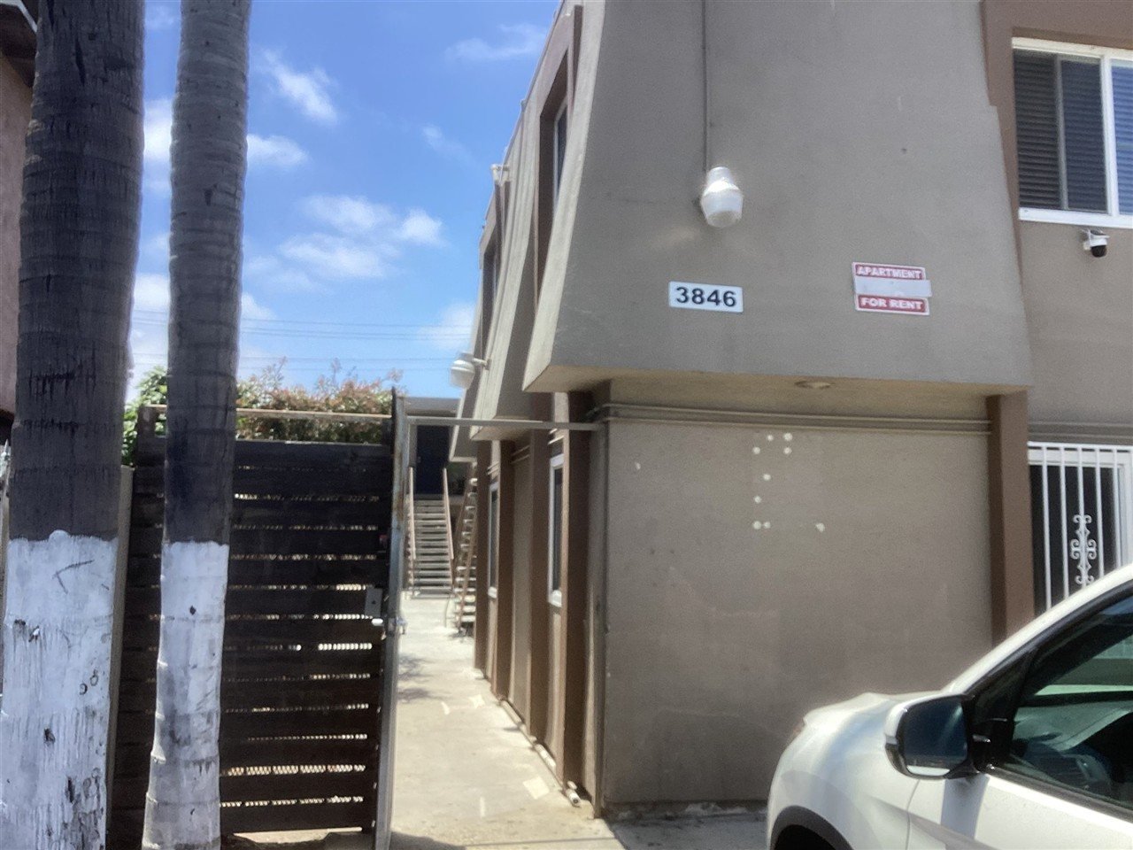 Apartment building at 3846 Van Dyke Ave Heights Haven during a balcony and walkway inspection