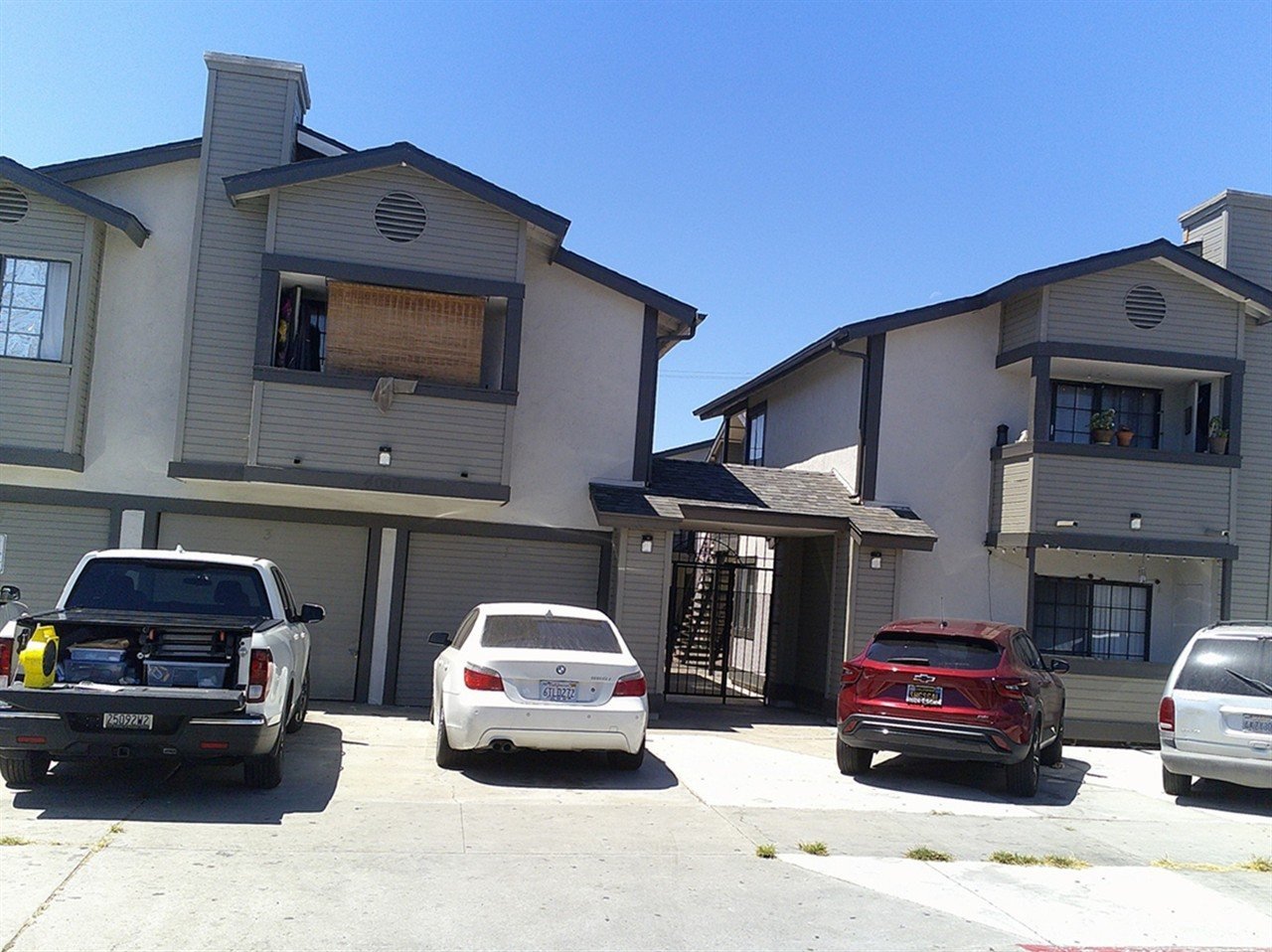 Apartment building at 4020 Van Dyke Ave San Diego during a balcony and walkway inspection