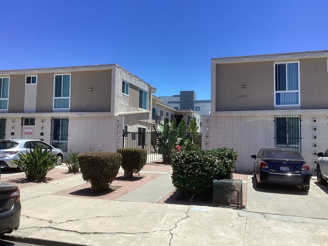 Apartment building at 4053 Idaho St San Diego during a balcony and walkway inspection