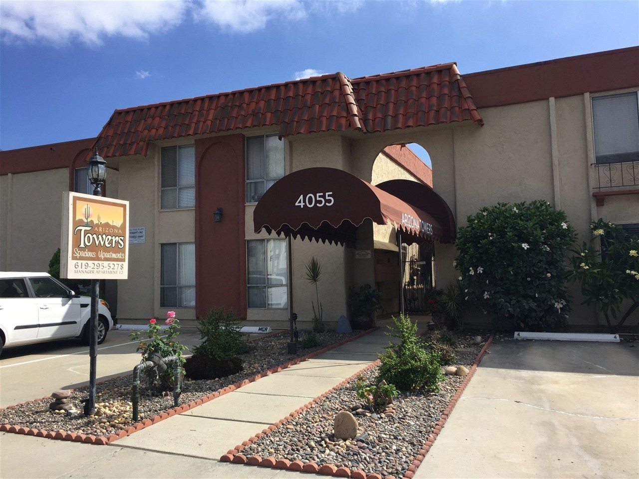 Apartment building at 4055 Arizona St San Diego during a balcony and walkway inspection