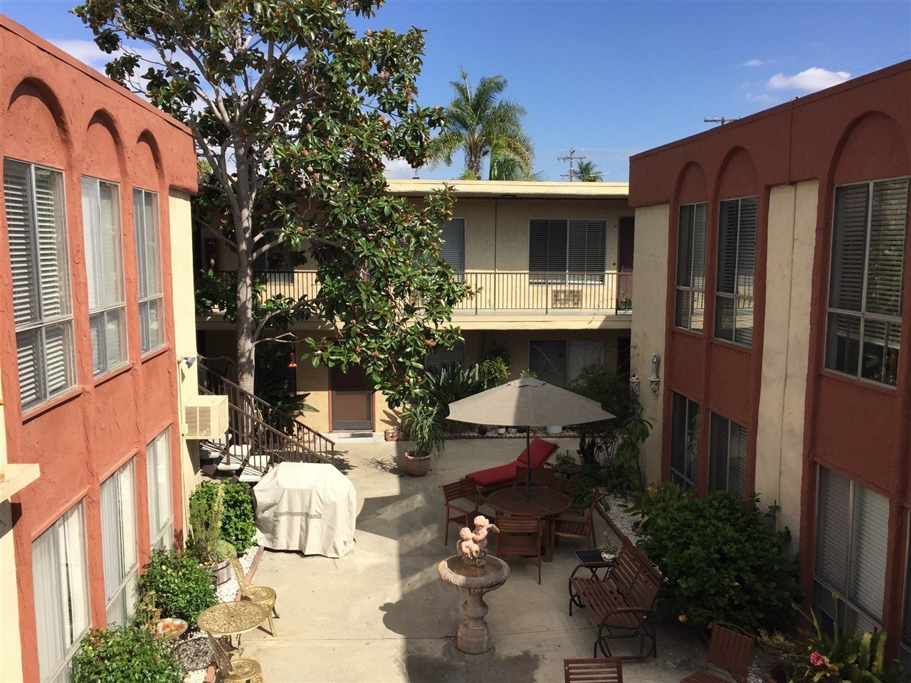 Apartment building at 4055 Arizona St San Diego during a balcony and walkway inspection