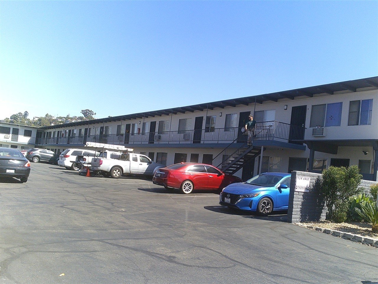 Apartment building at 4417 Parks Ave La Mesa during a balcony and walkway inspection